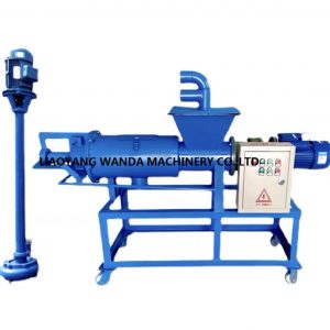 Animal manure treatment screw press machine