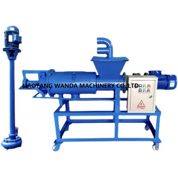 Animal manure treatment screw press machine